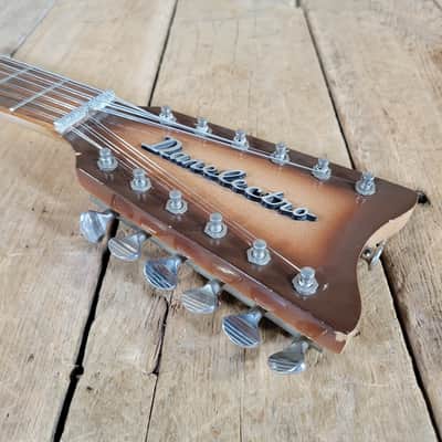 Danelectro Bellzouki 12 String Teardrop 1960s w/ Gig Bag - Brown Burst image 7