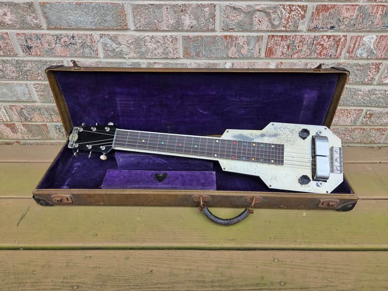 Vintage Circa 1936 Epiphone Electar Aluminum Top Lap Steel Guitar w/ Original Case! image 1