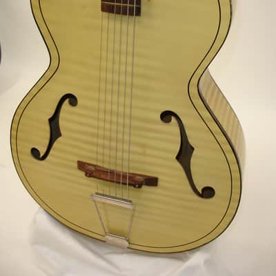Vintage 1960's Kay K6868 Style Leader Archtop Acoustic Guitar Honey Blonde image 3