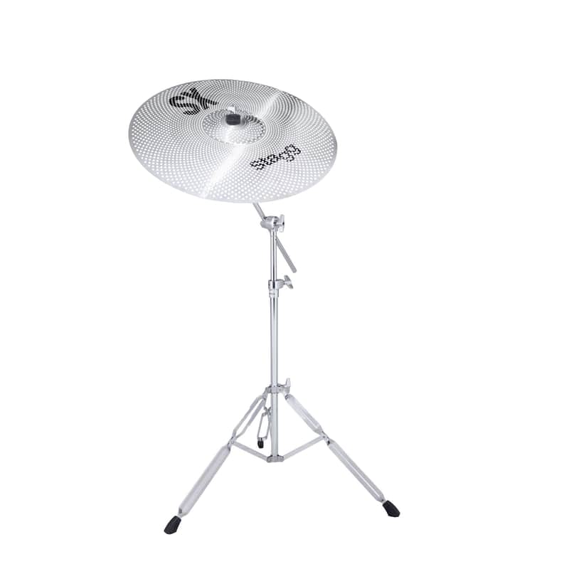 Low Volume 18" Crash Or Ride Cymbal SX Stagg With Mapex B250 Stand image 1