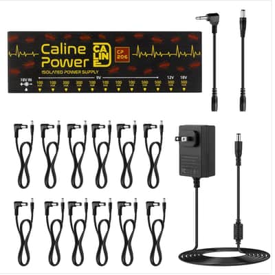 Caline CP206 Pedal PWR Supply Isolated PWR Supply 12-Outputs Noiseless CP-206 Fully Isolated pedalboard power supply image 9