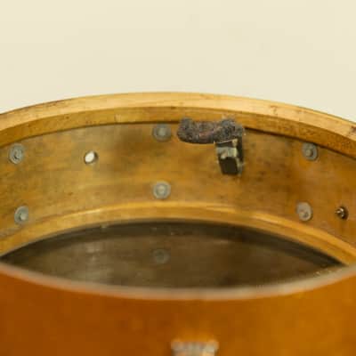 1970s Ludwig 5x14 Gold Sparkle Jazz Festival Snare Drum image 10