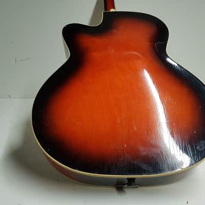 60's SUNBURST JAZZ GUITAR made in GERMANY image 3