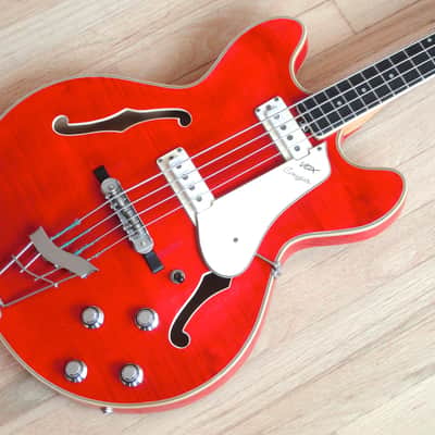 1960s Vox Cougar V214 Vintage Electric Bass Guitar Eko Italy Cherry Minty w/ohsc image 1