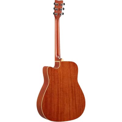 Yamaha FG-C-TA TransAcoustic Cutaway Acoustic-Electric Guitar - Vintage Tint image 4
