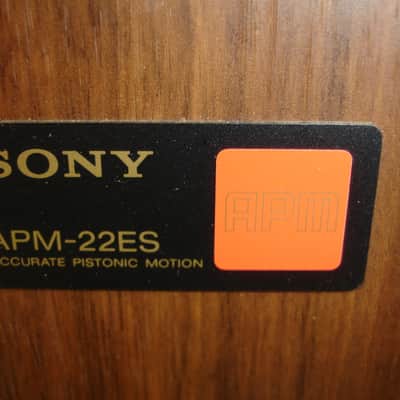 Vintage Sony APM-22ES Speaker (PAIR) TESTED & SOUND AMAZING | Reverb