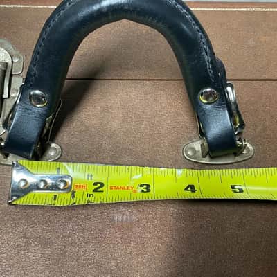 Leather buckle case handle for Gibson Guild Gretsch Lifton archtop ess & ess geib Les Paul image 4
