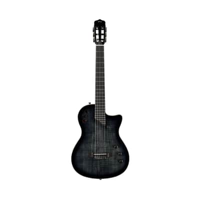 Cordoba Stage Nylon 6-String Electric Guitar with Gig Bag (Black Burst) image 2