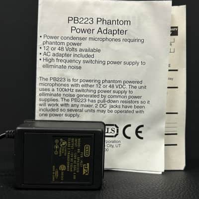 Rolls PB223 Dual Phantom Power Adaptor - Black w/ Power Supply image 7