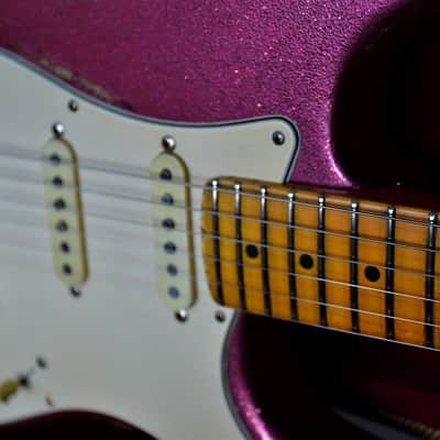 American Fender Stratocaster Custom Pink Sparkle image 15