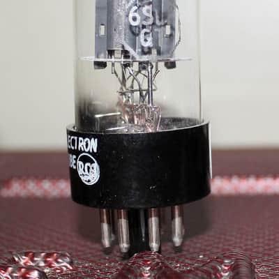 RCA 6SL7GT VT-229 PERFECT BALANCE BLACK ROUND PLATE D GETTER VINTAGE 1960'S image 2