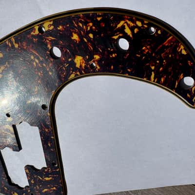 62 Fender Precision Pickguard  60 thru 71 Relic Aged  Brown / Orange Fire Tortoise USA RI image 10