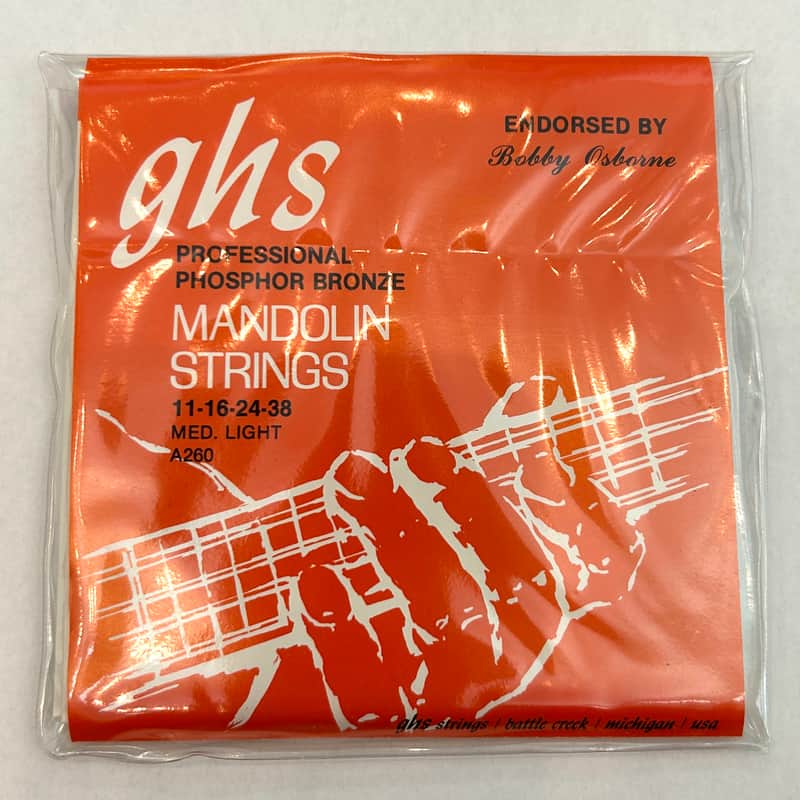 GHS A260 Med Light Mandolin String Set NOS 6 sets image 1