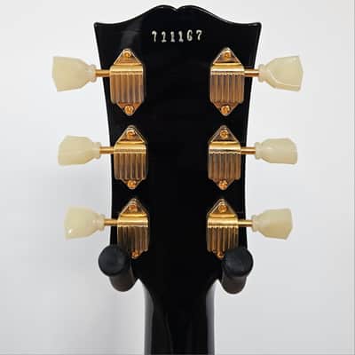 Gibson Custom 1957 Les Paul Custom Reissue 3-Pickup Bigsby, Light Aged, Ebony image 5