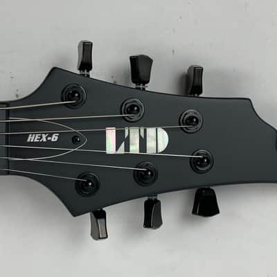 ESP LTD HEX-6 Nergal Signature Electric Guitar Black Satin + ESP Hard Case B-Stock HEX6 HEX 6 Behemoth - Korea image 13