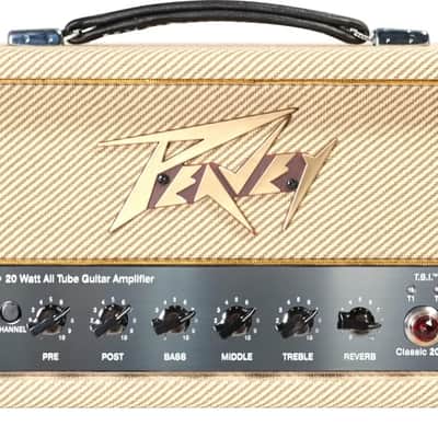 Peavey Classic 20 Mini Electric Guitar Tube Head, 20W, Tweed