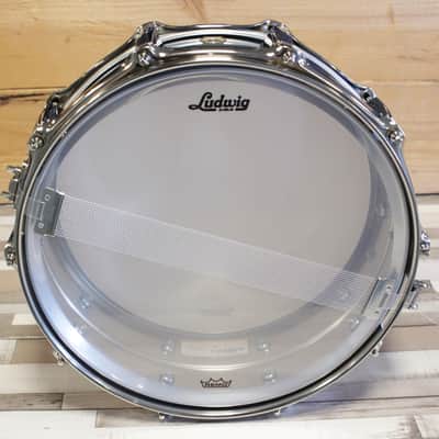 Ludwig LB400BN 14x5" Chrome over Brass Nickel Hardware image 4