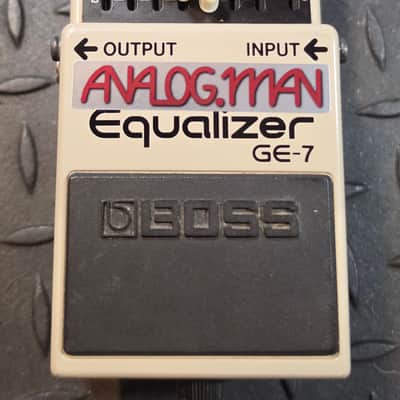 Analogman Boss GE-7 Graphic Equalizer Pro Mod EQ Taiwan Silver Label MIT Missing Rubber on Back Plate image 2