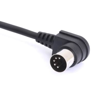 MIDI Din Extension Cable, MIDI 5-Pin DIN 90 Degree Angle Male Plug to Female Socket Audio MIDI/at Adapter Cable for MIDI Keyboard Synthesizer, Organ, Electric Piano, MIDI Guitar (1.5 Meter/5 FT) image 2