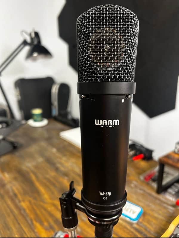 Warm Audio WA-87jr Large Diaphragm Multipattern Condenser Microphone Black image 1