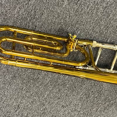 King 5B Symphony Tenor Trombone w F Attachment 1979 - Lacquer Large Bore image 4