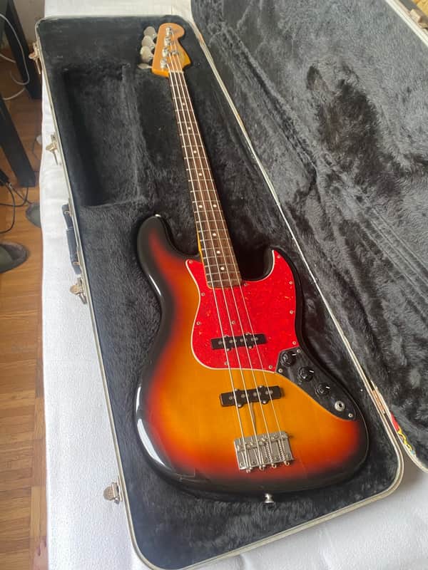 Fender JB62 '62 Reissue Jazz Bass MIJ 3 Tone Sunburst image 1