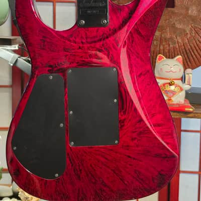 1998 Made in Japan Jackson Pro Series DK2 - Crimson Swirl - with vintage chainsaw case image 4
