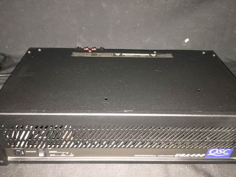 QSC USA 400 stereo power amp 2000? Black | Reverb