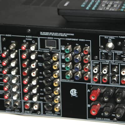 YAMAHA RX-V659 100 Watts x 7 Channel Home Theater Receiver Black w/RAV254 Programmable Remote VGUC image 5