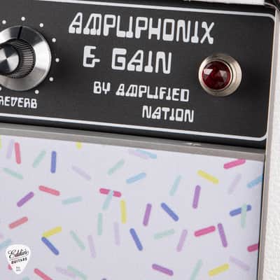 Amplified Nation Ampliphonix and Gain 50w Head/1x12 Speaker Cab - Hot White Levant & Rainbow Sprinkles #336 image 4