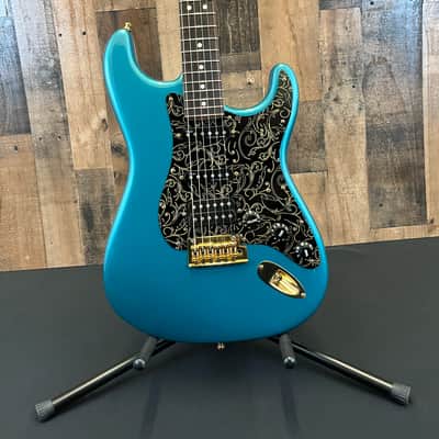 Fender 2017 Mod Shop Stratocaster Aqua Marine Metallic with Fender hardshell Case image 5