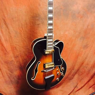 Ibanez AFJ957 7-string archtop w/OHSC - Sunburst image 1