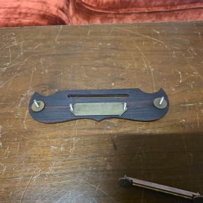 Framus Adjustable Acousitc Mustache Bridge Complete 1960s image 4
