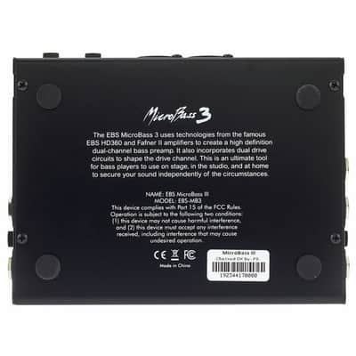 EBS MicroBass 3 | Bass Preamp Pedal. New with Full Warranty! image 15