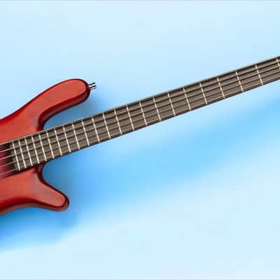 Warwick Pro Series Streamer Stage I-5 String-Burgundy Red Transparent Satin image 3