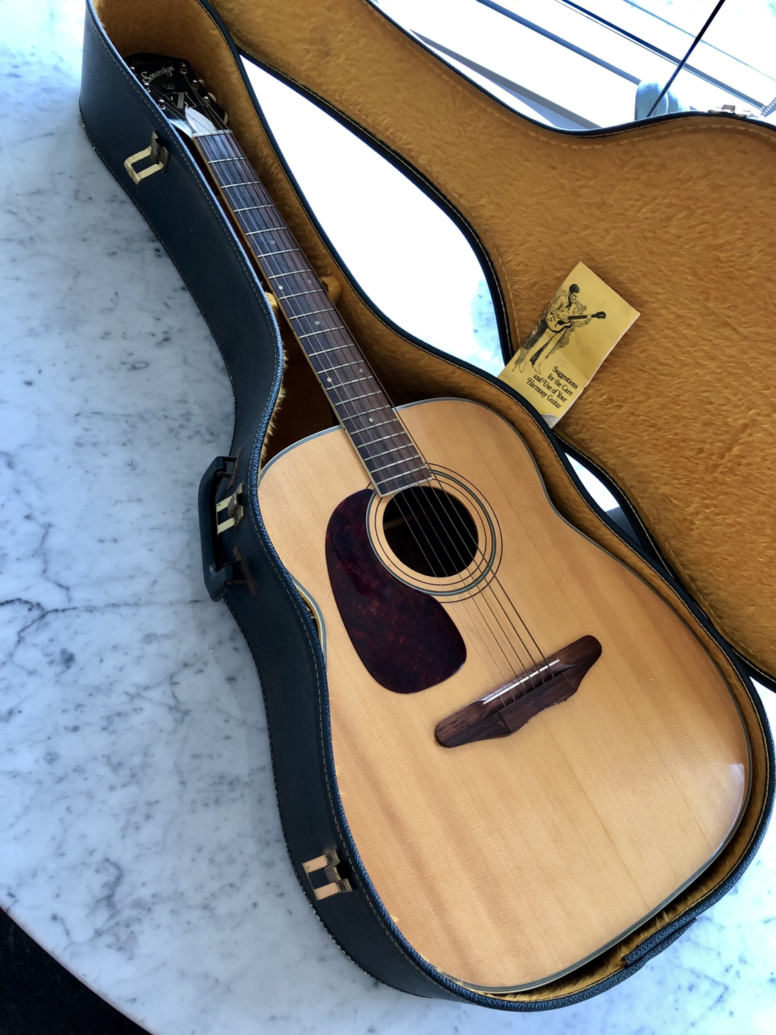 1970 Harmony H1260 Soveirgn Left Handed Lefty Rare Vintage Jimmy Page Collector