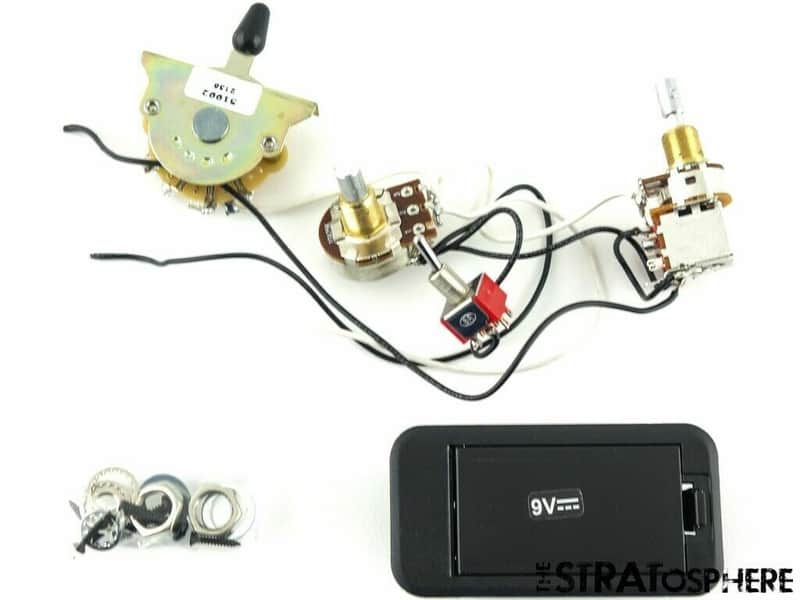 Charvel So-Cal Style 2 Pro Mod POTS 3 Way SWITCH +2 Way Mini Toggle Battery Pack image 1