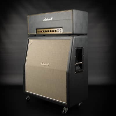 2011 Marshall YJM100 Yngwie Malmsteen Signature with Marshall 1960AHW 100 Cab - Black | Made in UK Limited Edition Handwired Plexi Half Stack 2-Channel 100-Watt Guitar Tube Amp Head Top Cab Power Attenuator image 3