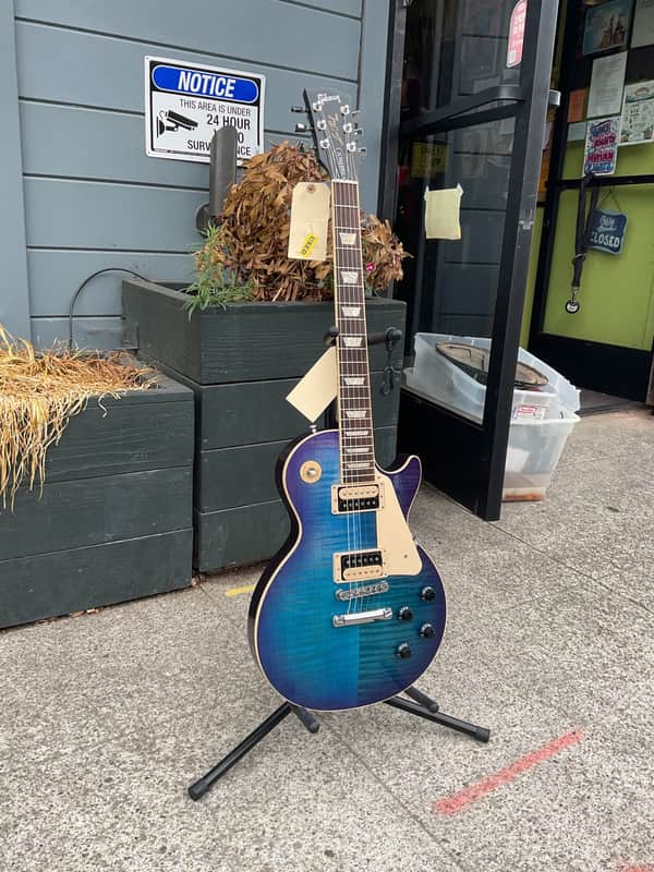 Gibson Les Paul Traditional Pro V - Blueberry Burst 2021 w/ OHSC