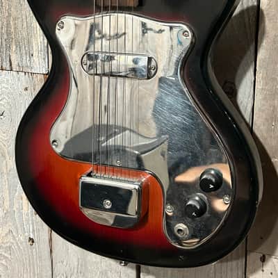 Groovy 1960's Victoria Electric Guitar Sunburst, Made In Japan, Tiesco with Hang Tags ! image 5