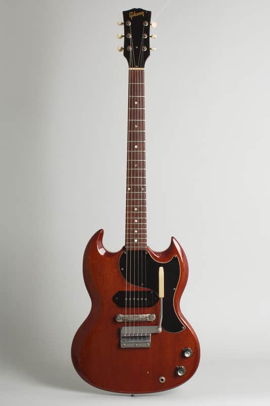 Gibson  SG Junior Solid Body Electric Guitar (1965), ser. #519368, black hard shell case. image 1