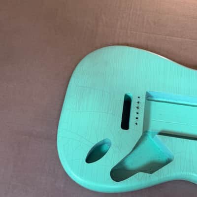 1873g Kohlin Guitars S-Type Roasted Pine replacement body Aged Nitro Relic Vintage Surf Green Made in Sweden image 2