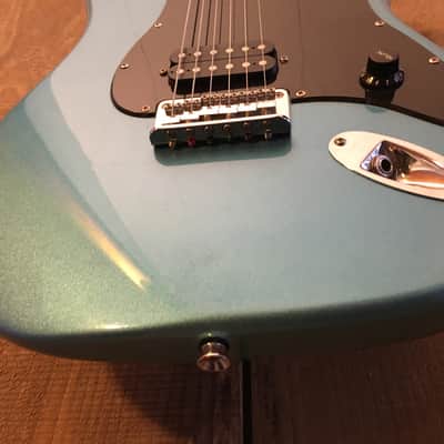 Squier Bullet Stratocaster Single Humbucker Electric Guitar Ice Blue Metallic image 11