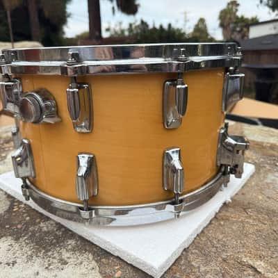 Rare Vintage Tama Superstar 14x8 Split Lug Mastercraft Snare Drum - Maple wood image 5