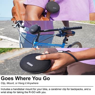 Rockville R-GO 16 Watt Waterproof Portable Bluetooth Speaker+Bicycle Bar Mount image 4