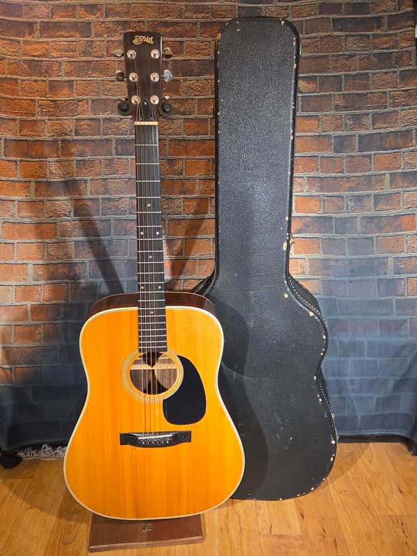 Vintage Japan 1970s S. Yairi 9110 SYairi Dreadnought Acoustic Natural - Top Splice Repair & GREAT Sound! image 1