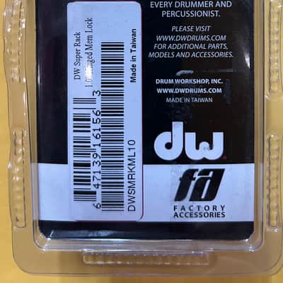 DW DWSMRKML10 1" Hinged Drum Rack Memory Lock 2010s - Chrome image 3
