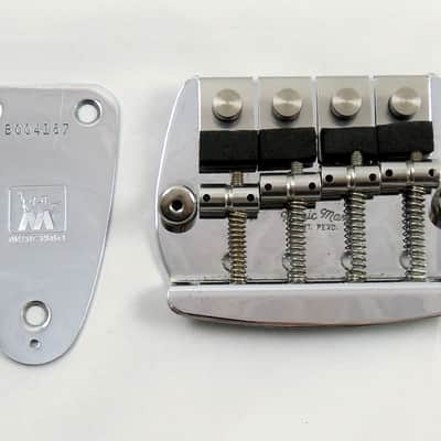 MUSIC MAN 1977 Vintage Pre-Ernie Ball Stingray Bridge & Serialized Neck Plate (Musicman) image 1