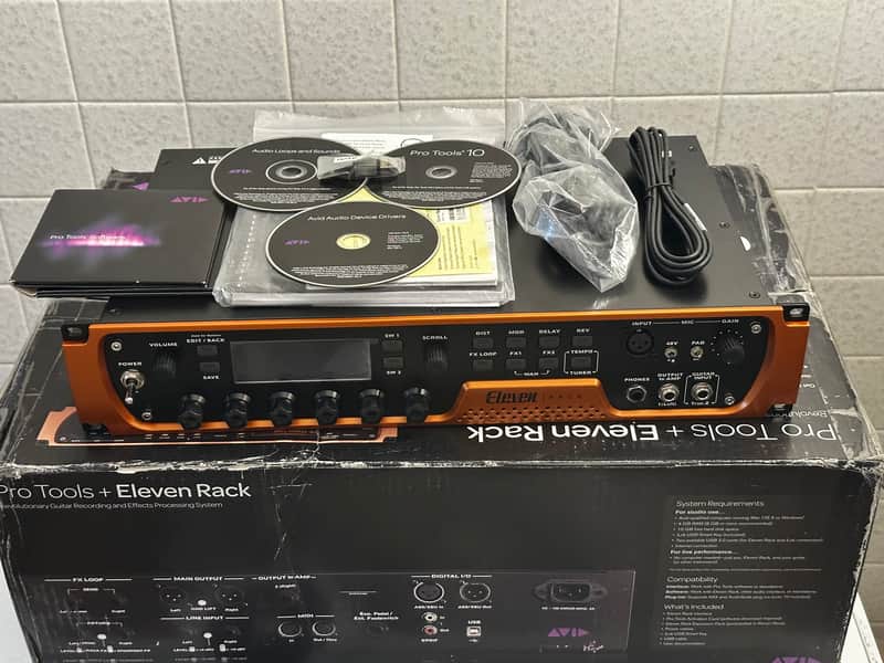 Avid Eleven Rack Guitar Multi-Effects Processor and Pro Tools Interface with pro tools 10 ilok2 and dvds image 1