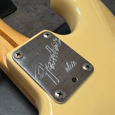 Fender Elite Stratocaster 1983 White CASE QUEEN! MDX TBX PREAMP FreeFlyte Tremolo Vintage 80s American USA Strat Guitar image 5